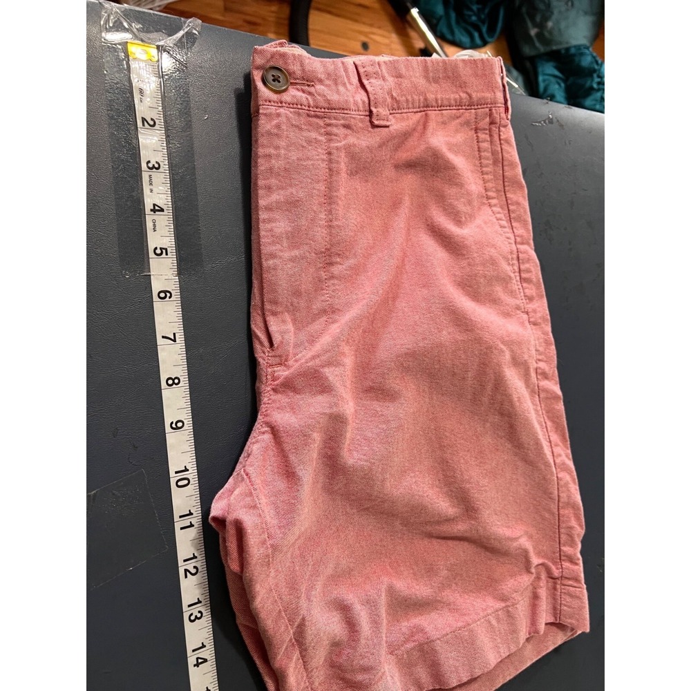 J. Crew Mens Pink Cotton Chino Shorts Sz 33 Beach Vacation resort - Picture 10 of 13